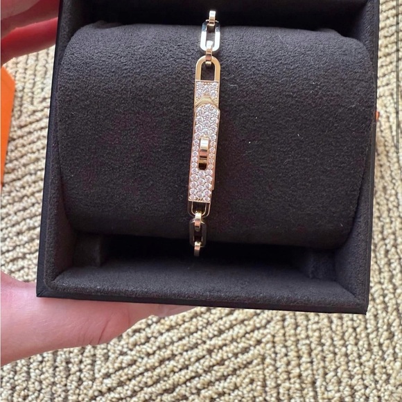 Hermes Jewelry - Hermes Gold diamond Bracelet